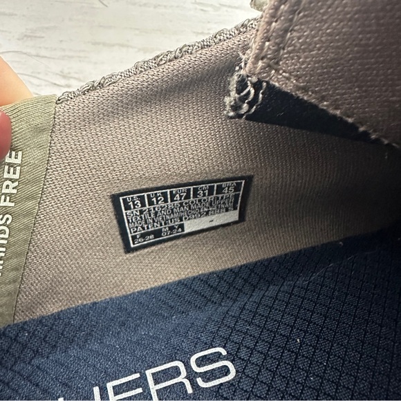 Men’s Skechers Go Walk Max Size 13 Hands Free Slip In Memory Foam Taupe New Box - Picture 11 of 12